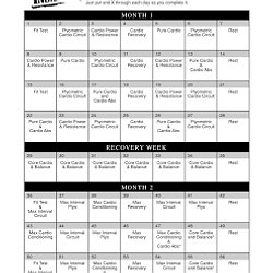 Insanity Workout Calendar Workout Calendar Insanity Workout
