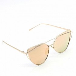 double high bar cat eye sunglasses