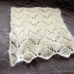 point de tricot ajoure pour echarpe