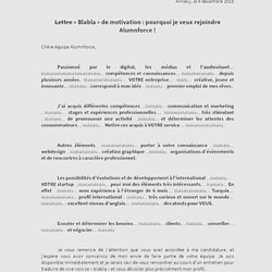 Lettres De Motivation Pearltrees