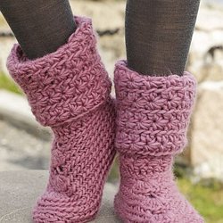 tricotin circulaire chausson